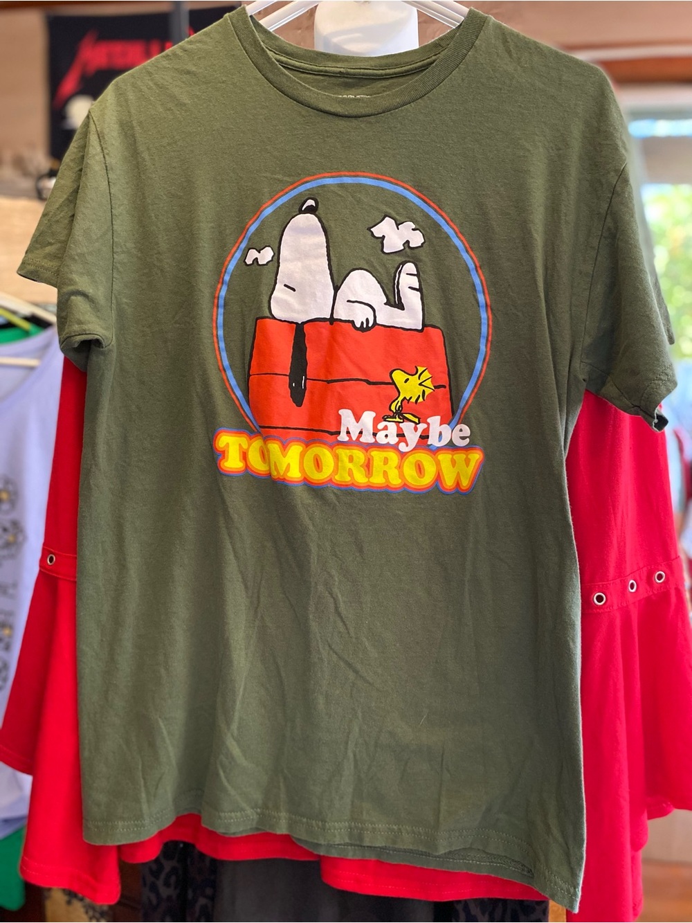 Peanuts Snoopy ‘Maybe Tomorrow’ Graphic Tee